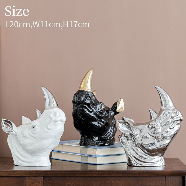

minimalist creative home decoration decorative ceramic animal crafts