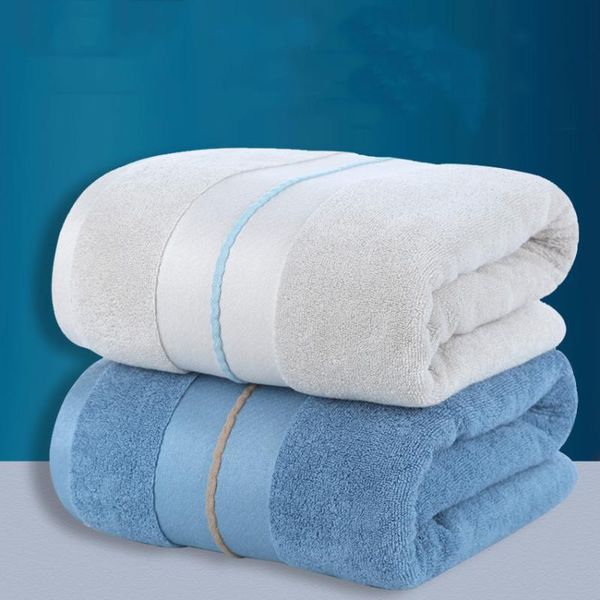 

towel thicken pure cotton bath rectangle household good water absorption bathing solid color kids adults serviette de bain