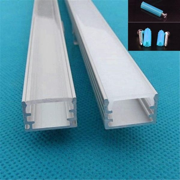 

3-30pcs/lot 20inch 0.5m led aluminium profile for 3528//5630 strip,bar light with cover, linkable channel housing strips