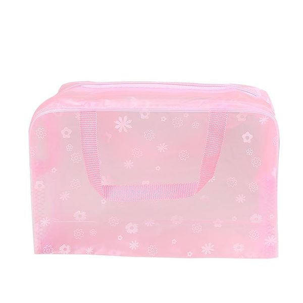 

fashion travel pvc cosmetic bags women transparent clear zipper makeup organizer bath wash make up tote handbags case & cases