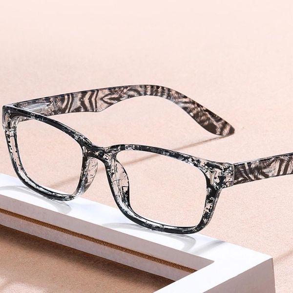 

sunglasses floral retro anti blue light reading glasses women men full frame presbyopic eyewear computer magnifier fashion +150+200, White;black