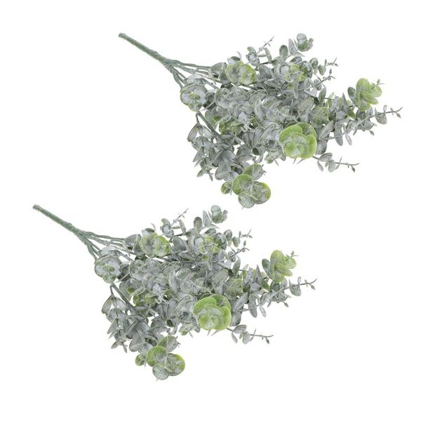 

decorative flowers & wreaths 2pcs eucalyptus bundle decors household fake plant bundles home supplies