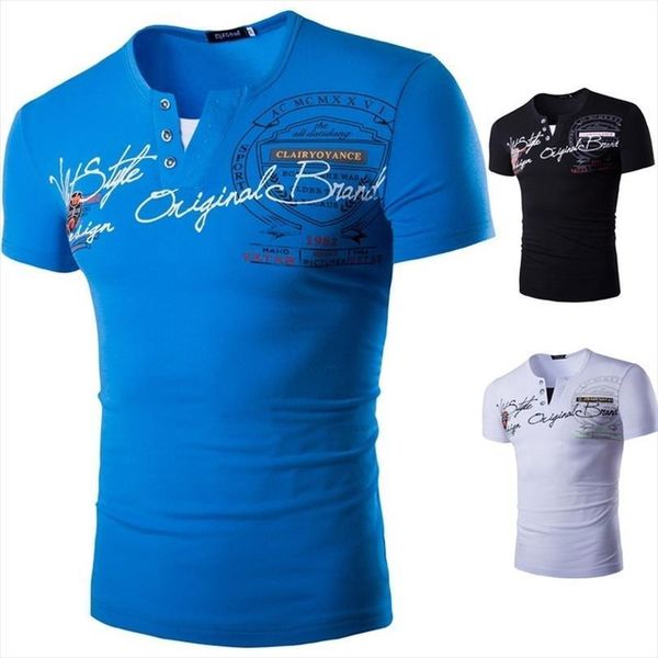 

zogaa shirt summer casual men polo short sleeve cotton solid printed v neck para breathable sportswear, White;black