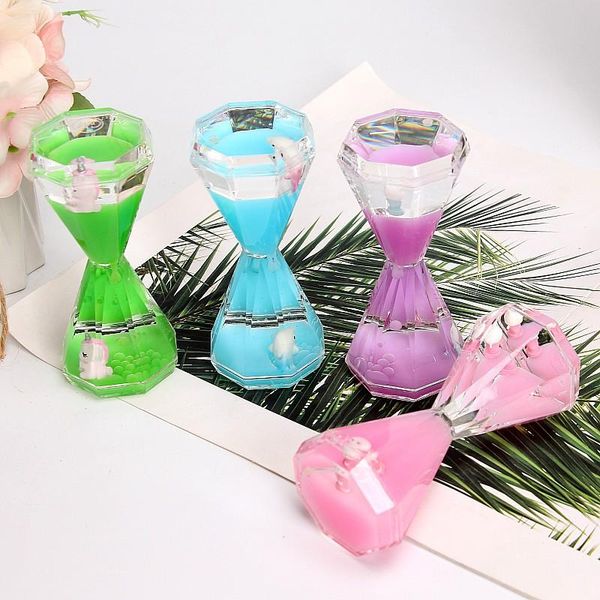 

other clocks & accessories creative lovely sequin oil drop ornament leak hourglass timer children's toy