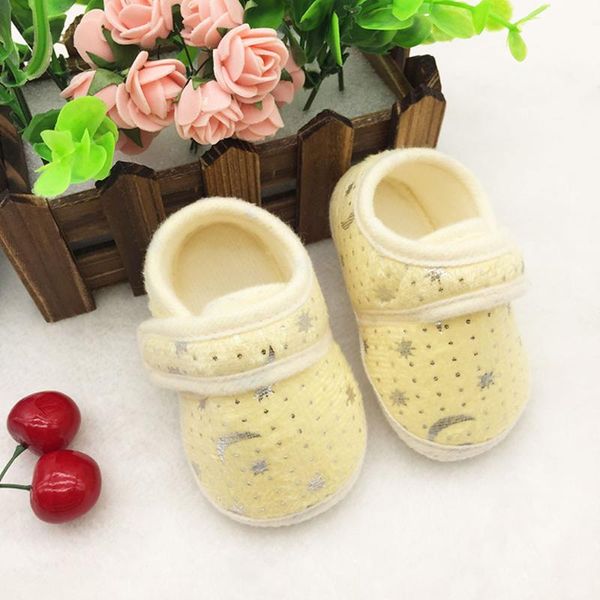 

born lacing prewalker baby girls boys toddler kids anti-slip shoes starry sky printed soft sole antislip flock first walkers