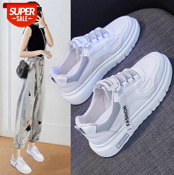 

ins basic all-match white shoes female korean student running board low-nk81 #g43j