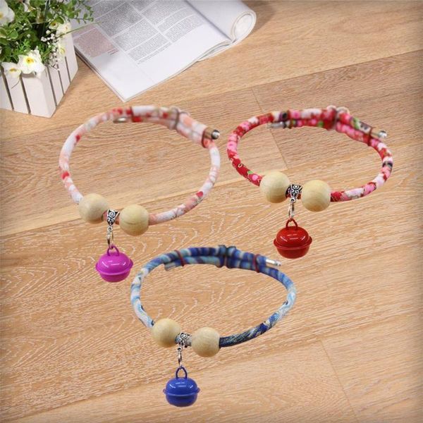 

cat collars & leads skin friendly pretty fashion pet kitten collar with bell safe pets useful for camping