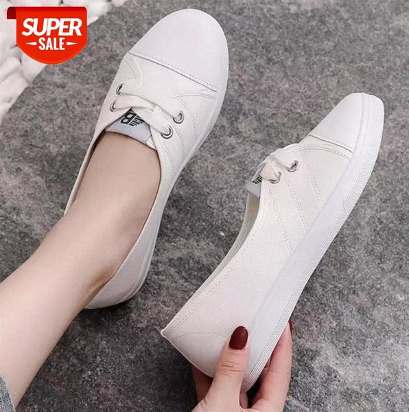 

canvas women flats shoes sneakers lace up lady footwear casual walking breathable black white sports zapatos mujer #r01o