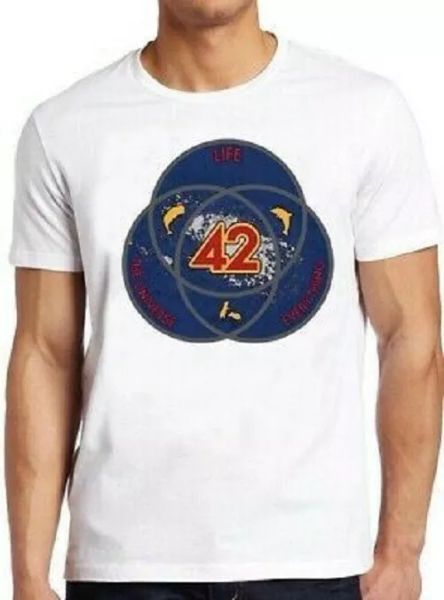 

venn diagram life universe everything funny vintage cool gift tee t shirt 4201, White;black