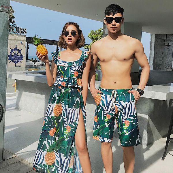

bikinis women mens couple swimsuit bikini board shorts men swimming trunks boxer beach swimwear surfing boardshort one-piece suits