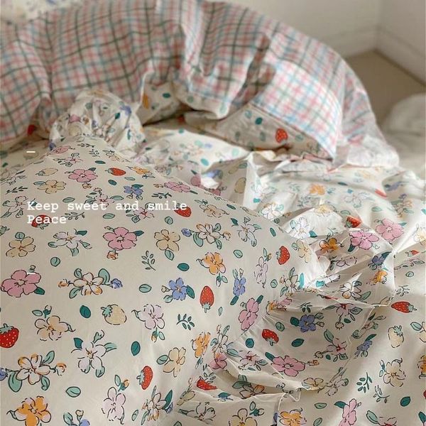 

bedding sets a three or four piece set of vintage french floral ruffle