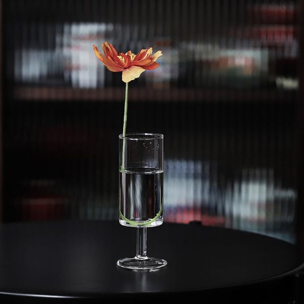 thickened glass cup green tea wine champagne modern minimalist flower vasos de vidrio kitchen dining bar eb5bl glasses