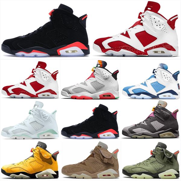 

jumpman 6 6s mens basketball shoes red oreo unc cactus jack electric green gold hoops bordeaux tiffany blue black infrared floral men traine, White;red