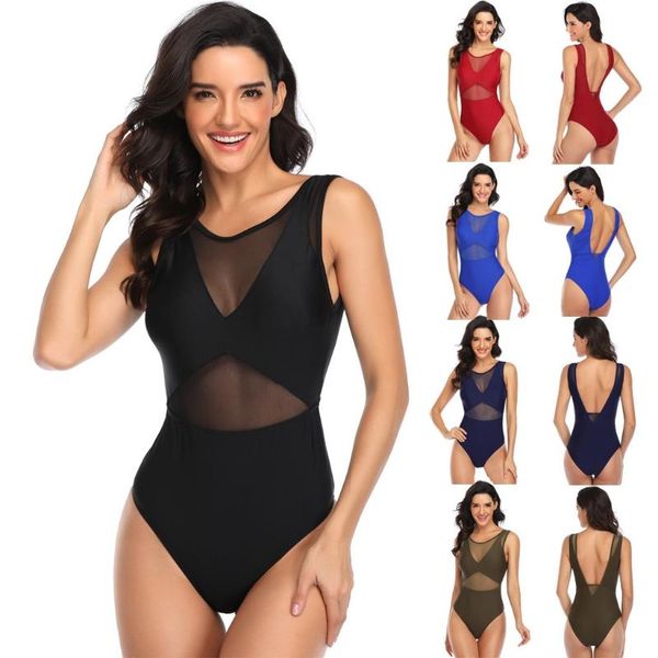 

bras sets comfortable women's underwear 2021 fashion mesh solid color ladies' lengerie block patchwork halter wire female intimate, Red;black