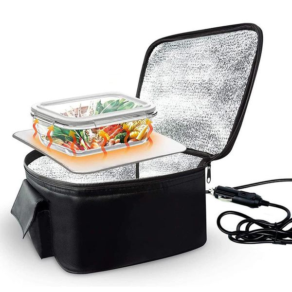 

dinnerware sets portable car electric heating bag 12v meal warmer container heated lunch box packet driver travel picnic insulation pac