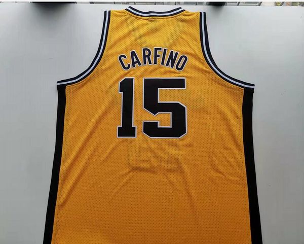 Maglia da basket personalizzata Uomo Giovanile Donna Vintage IA 15 CARFINO High School Taglia S-6XL o qualsiasi maglia con nome e numero