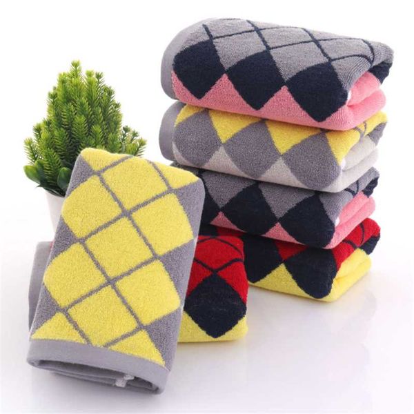 

nice cotton water absorbent small gift home el quick dry plaid face towel