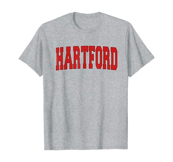 

hartford ct connecticut varsity style usa vintage sports t-shirt, White;black