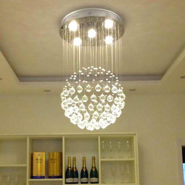 

pendant lamps crystal chandelier living room light dining round restaurant led