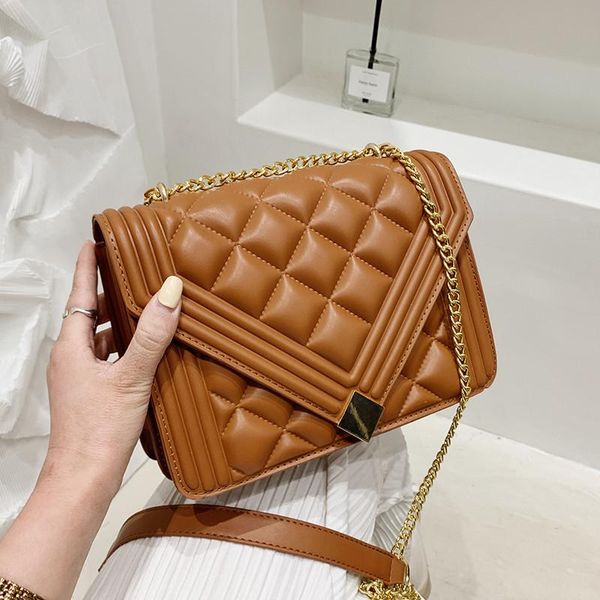 

lingge foreign style flip single shoulder chain bag for women 2021 cross body