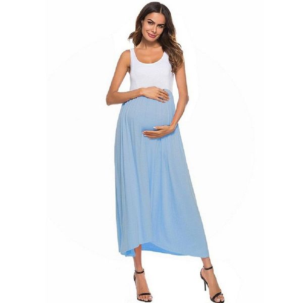 

maternity dresses sagace women pregnant dress summer beach for party casual cotton linen, White