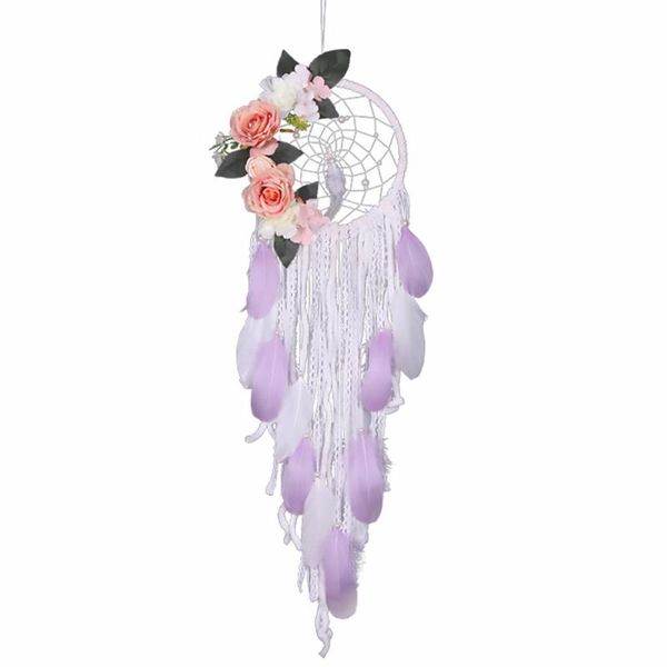 

decorative objects & figurines 1pc hanging dream catcher lavender color girl home wall decor