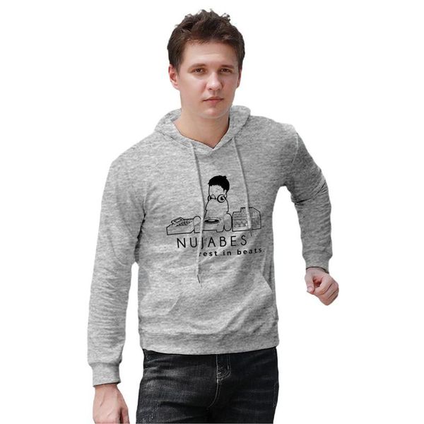 

men's hoodies & sweatshirts samurai champloo mens hoodie nujabes nice long length cotton warm loose pullover oversized, Black
