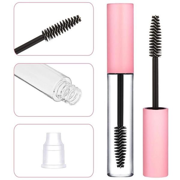 

storage bottles & jars 10pcs/set empty mascara tube 10ml eyelash cream vial/liquid bottle sample container cosmetic set