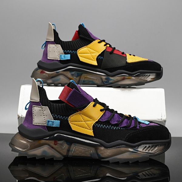 

2021 summer new men's shoes breathable shoes casual sports sneakers trend boots all-match men mesh comfortable non-slip shoe
