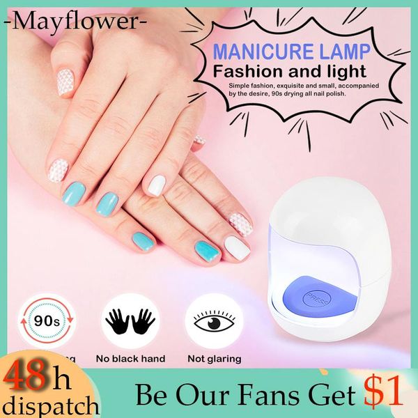 

portable mini nail dryer 3w usb sun uv led lamp art manicure tools pink egg shape design 30s fast drying for gel polish dryers