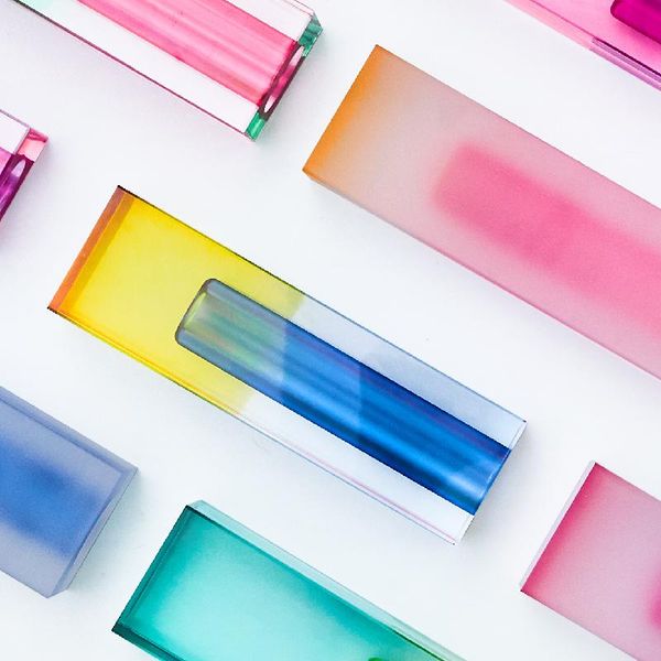 

vases floriddle modern rainbow pillar bud vase tableglass luxury decorative acrylic crystal nordic room decoration home