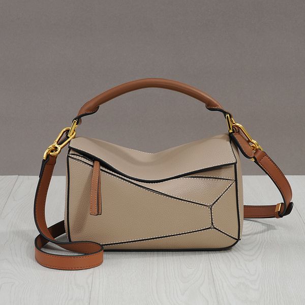 

75% off luxury handbag 2021 trendy new leather women's geometric mini small rhombic cross carry pillow bag p5e8