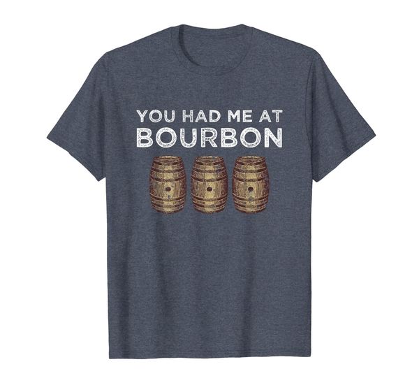 

you had me at bourbon shirt funny fathers day whiskey gift, White;black