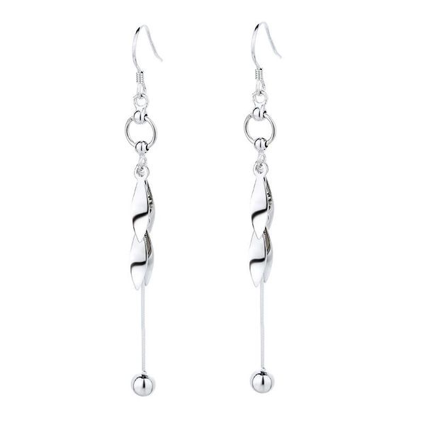 

dangle & chandelier 925 sterling silver wave earrings female korean simple tassel fashion personalized line unusual gift for women