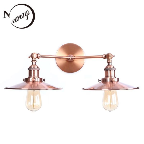 

wall lamp vintage iron aluminum painted colorful led e27 220v luminaire light for living room bedroom restaurant el path