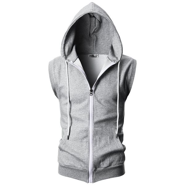 

fashion vest men's 2021 hooded, Black;white