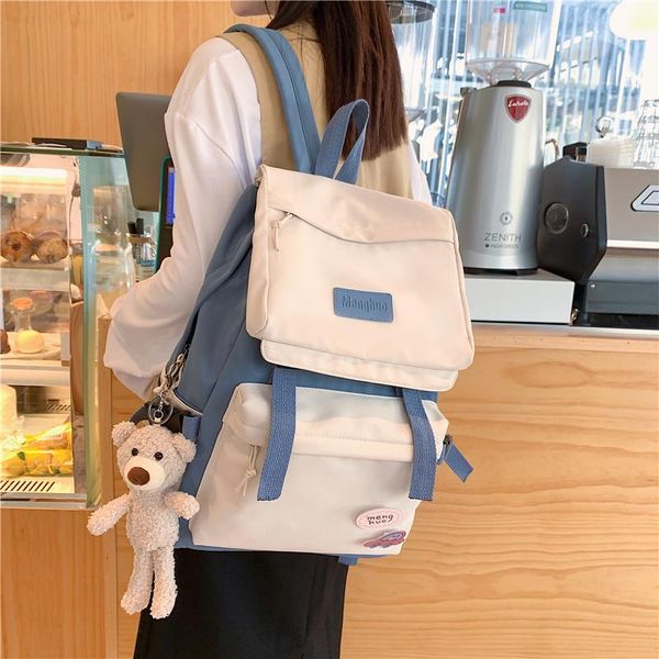 

backpack fashion canvas women anti-theft shoulder bag schoolbag for teenager girls school backpacks female satchel
