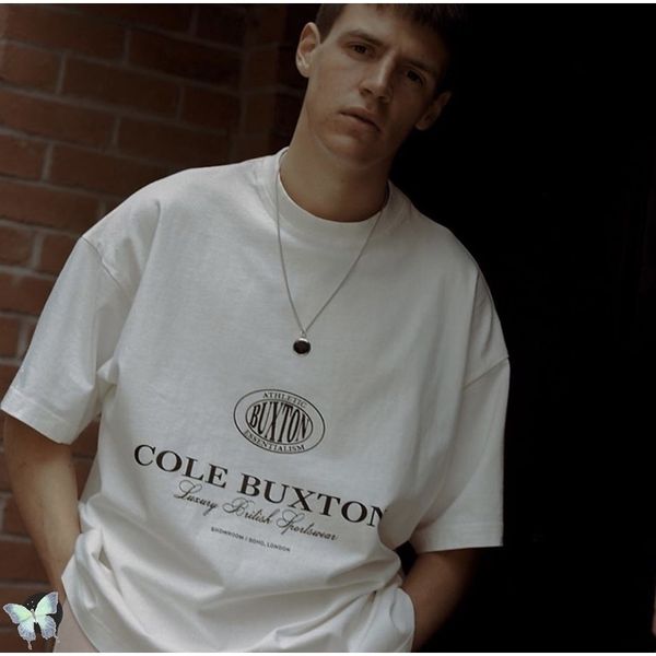 

cb t shirt cole buxton -shirt men women 100% cotton op ees 210277g, White;black
