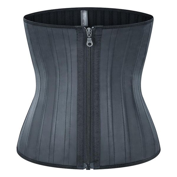 

s-6xl latex belly sheath waist trainer women slimming belt control tummy body shapers cincher shapewear corset reductive girdle women's, Black;white