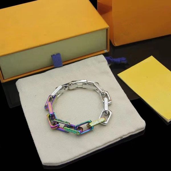 

fired bamboo chain bracelet created by cuban cyberpunk and created by hip-hop lovers macarons european and american fashion accessories for, Black