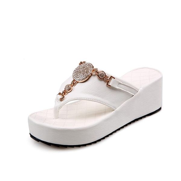 

slippers 25-62 plus size women flip flops female platform, Black