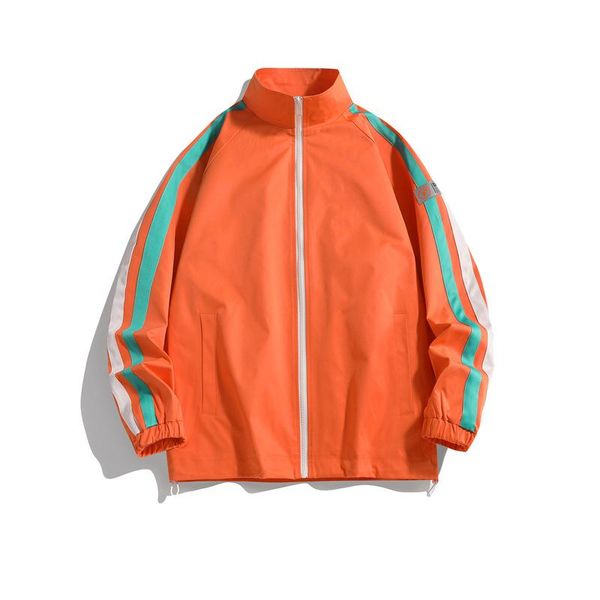 

men's jackets streetwear hip hop spring autumn warm windbreakers color zipper oversized coat casual harajuku bomber jacket men, Black;brown