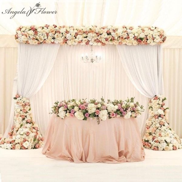 

decorative flowers & wreaths 1m/2m luxury artificial flower row arrangement decor for party wedding arch backdrop road cited rose peony hydr