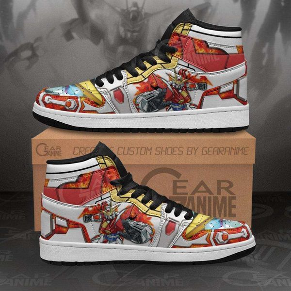 

customization burning gundam sneakers custom gundam anime shoes gifts idea