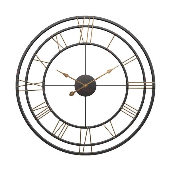 

products creative iron clocks home living room clock metal round wall