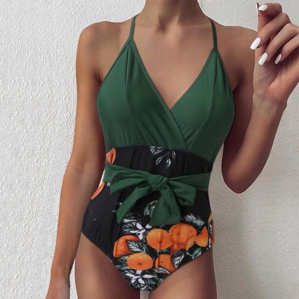 

women's swimwear lady women splicing push-up one piece bra bikini beach set swimsuit female beachwear swimming bikinis 2021, White;black