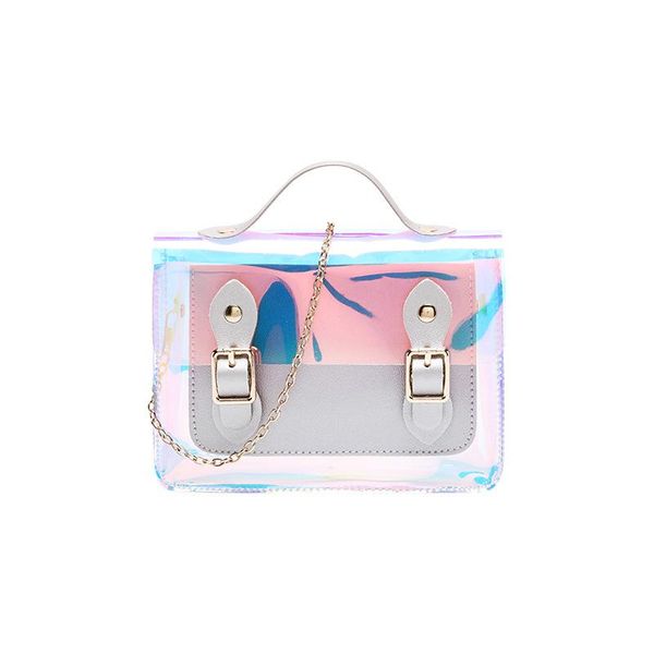 

evening bags laser crossbody bag for women transparent leather chain fashion wild mini shoulder messenger pvc small tote 2021