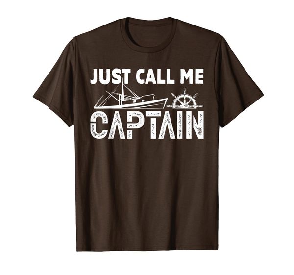 

just call me captain funny boating gift t-shirt, White;black