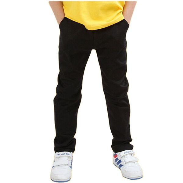 

spring & autumn cotton boys trousers new 2021 korean version fashion elastic waist slim casual childrens pants, Blue