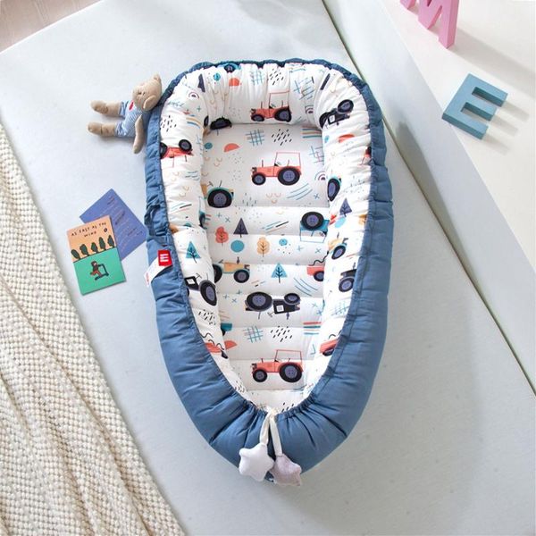 

baby cribs 80*50cm toddler cot cradle born bassinet bumper sleeper nest bed portable crib cushion